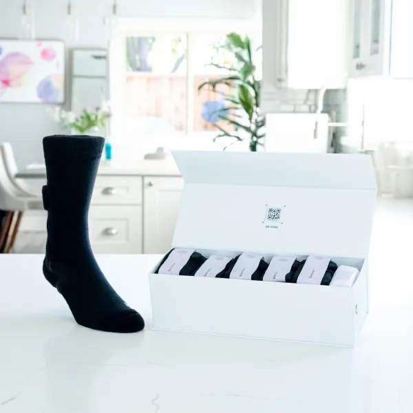 Receive your socks in the mail
